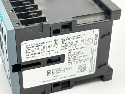 3RT2015-1BB41 | Siemens  Power Contactor 24VDC - Used