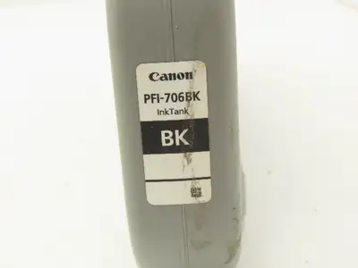 Cannon PFI-706BK Black Ink Tank Cartridge Lucia BK EXP 2017