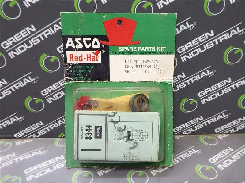 ASCO 158-870 Solenoid Valve Spare Parts Kit New
