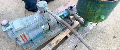 Used - Paint Media Mill, 8" x 30" Milling Chamber, 6 Gallon, 10 HP Motor