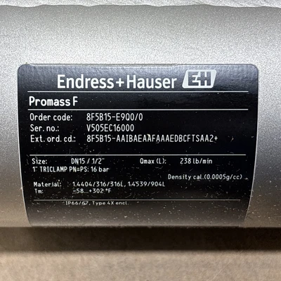 New | in-Stock Endress+Hauser 8F5B15-AAIBAEAAFAAADBCFTSAA2+JCJEZ Meters - Misc Indiana US | J&J Industrial Supply #1388182