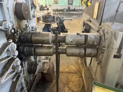 20" WIDE x 22" x 4-HI BLISS 100 HP POWERED ROLLING MILL: YOBRO #23828