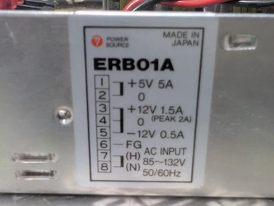 Giken / Power Source ERB01A Power Supply Module +5/+12/-12VDC Used