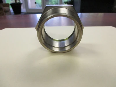 Unused 2 3/16" See-thru End Steel Cap (1 3/16" High)