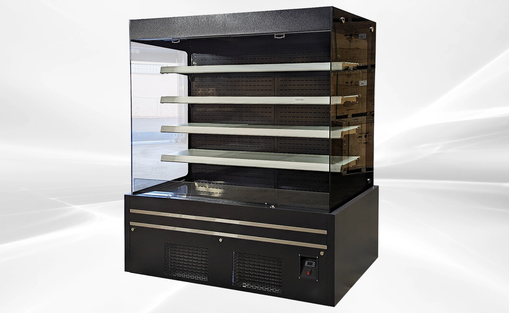 171-0281 Vertical Open Air Self Contained Display Cooler
