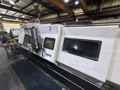Used 2008 MAZAK QTN 450 II 118" BETWEEN CENTERS Swiss Type Automatic Screw Machines Illinois US | Machinery Marketing International #1543108