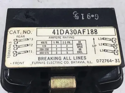 USED FURNAS ELECTRIC CO 41DA30AF188
