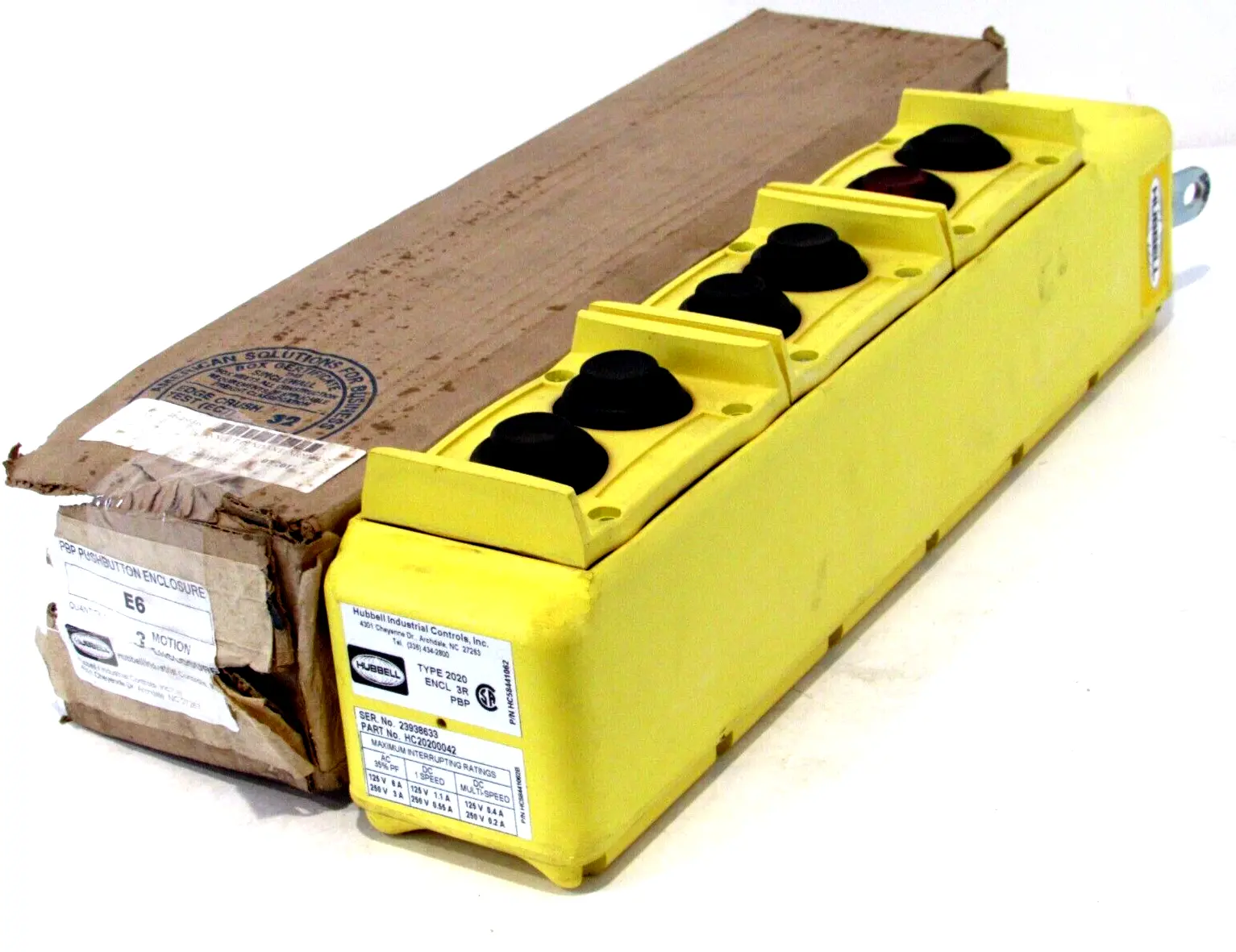 NEW HUBBELL HC20200042 PUSH BUTTON STATION TYPE 2020 PBP