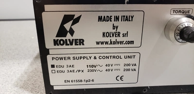 Kolver EN-61558-1P2-6  Power Supply & Control Unit