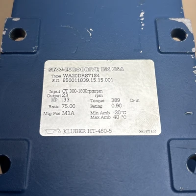 New | in-Stock SEW-EURODRIVE WA20DRS71S4 Motors (misc) Indiana US | J&J Industrial Supply #1278647