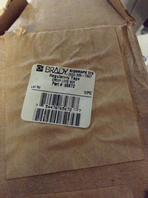 NEW Brady 65672