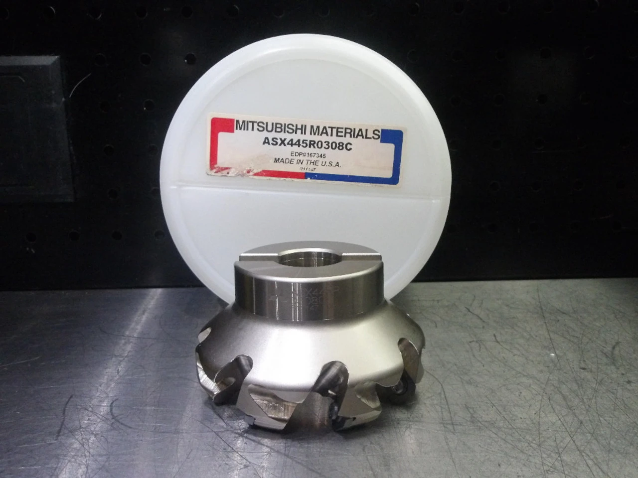 Mitsubishi 3" Indexable Facemill 1" Arbor ASX445R0308C (LOC2315)