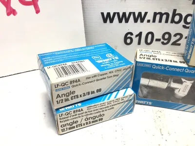 WATTS QUICK-CONNECT QUARTER TURN STOP (LF-QC 894A) 1/2in