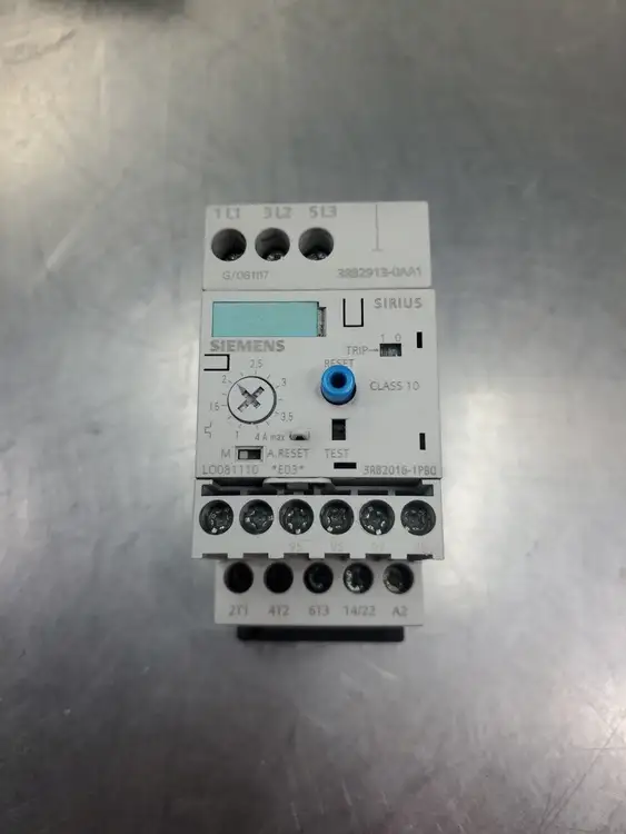 Used Siemens 3RB2016-1PB0 SOLID STATE OVERLOAD RELAY w/3RB2913-0AA1 MODULE Relays & Switches | Palmetto Automation #1156119