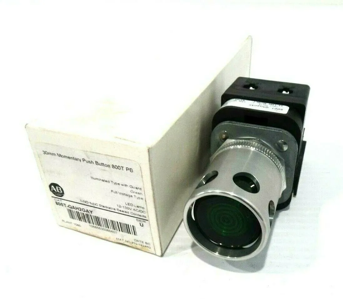 NEW ALLEN BRADLEY 800T-QAH2GAY PUSH BUTTON SER.U 800TQAH2GAY