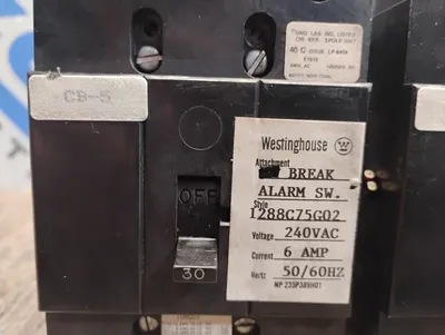 WESTINGHOUSE 1288C75GO2 Electrical/PLC/Automation | ESS Industrial Equipment Sales (4)