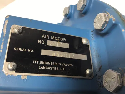 New ITT Engineered Valves Air Motor No.3212 S/N: 006312 “8lbs”