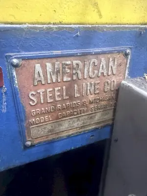 18" AMERICAN STEEL LINE COIL STRAIGHTENER LEVELER: YOBRO #25267