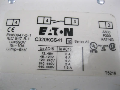 NEW Eaton C320KGS41