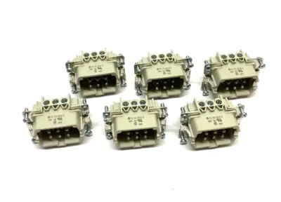 70.310.0640.0 | Wieland  Heavy Duty Hood Insert 6+PE Contacts 500V 16A LOT OF 6 - New Other