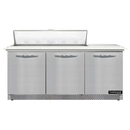 Continental D72N12C-FB 72" Designer Line Sandwich/salad Prep Table W/ Refrigerated Base, 115v