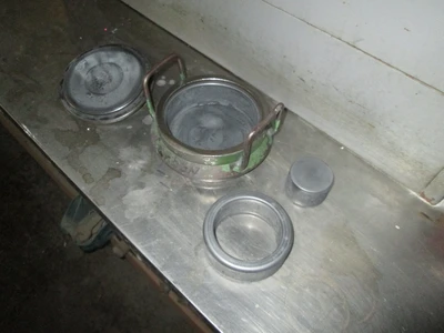Angstrom Grinding Puck, ring and grinding chamber.