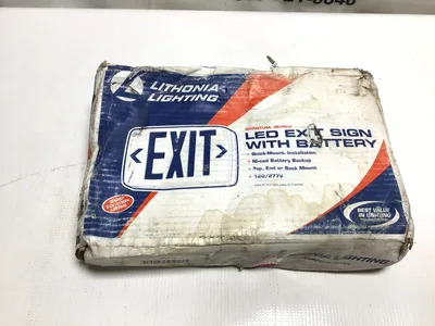 Quantum 3BA32 Lithonia Lighting Led Exit Sign With Battery 120/277V