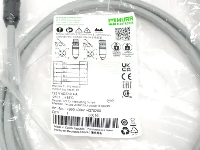 New | in-Stock Murr Elektronik 7999-40041-4370200 Cable & Wire Michigan US | Maverick Industrial Sales #1489906