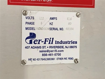 Per-Fil Industries Model Micro-SCW Powder Filler