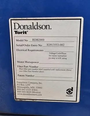 USED DONALDSON VS3000