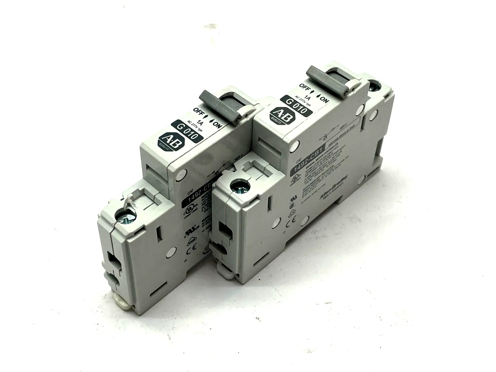 Manual Motor Controller | Allen Bradley 1492-CB1G010  LOT OF 2 - Used