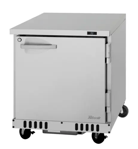 Turbo Air PUR-28-FB-N 27 1/2" W Undercounter Refrigerator w/ (1) Section & (1) Right Hinge Door, 115v