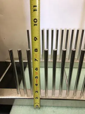 STAINLESS STEEL SUBSTRATE RACK HOLDS CLASS 10