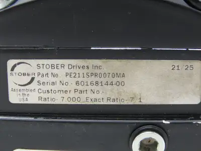 Stober PE211SPR0070MA Inline Servo Gearbox 7:1 Reducer 425 rpm