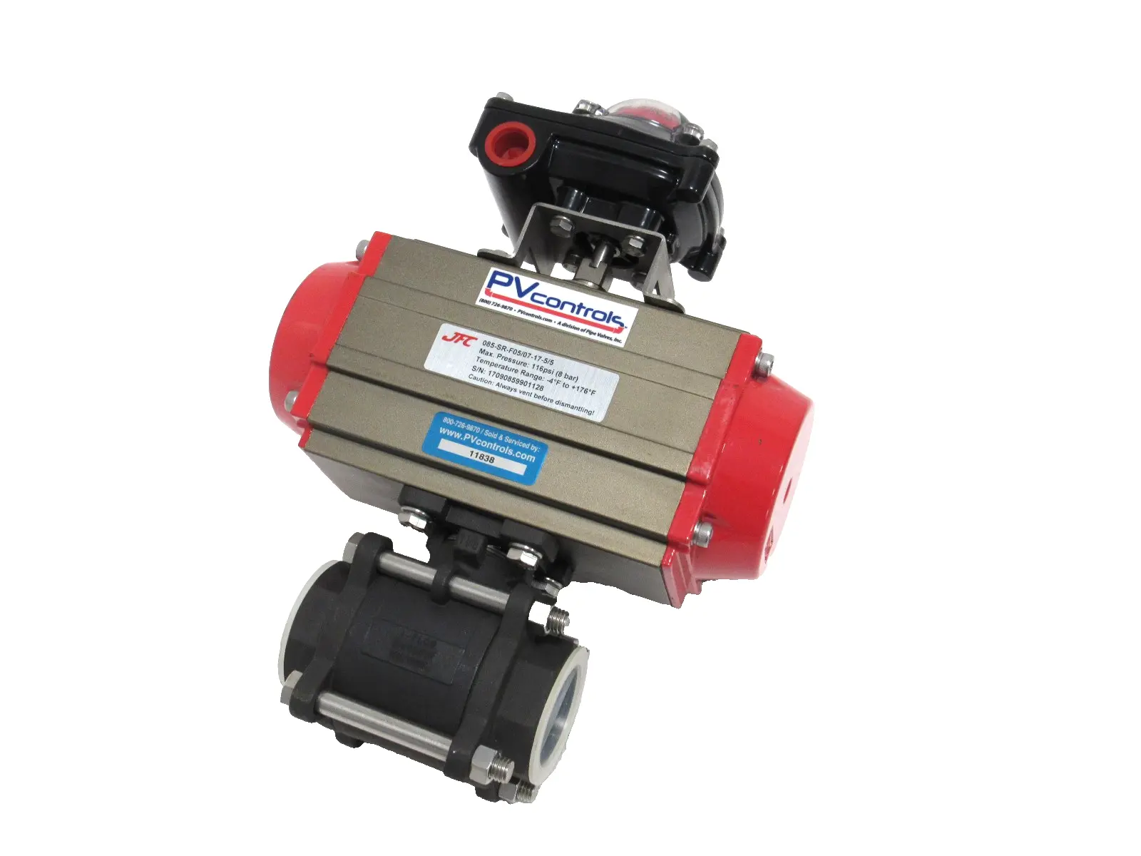 NEW JFC 085-SR-F05/07-17-5/5 VALVE ACTUATOR 1-1/2" JFS-210N 085SRF05071755