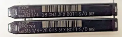 Lot of 10 OSG 1/4-28 GH3 3FX BOTT TAPS XO 1752701 S/O BRAND NEW Free Shipping