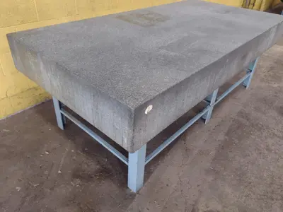 8' X 4' X 10" CHALLENGE PRECISION LAYOUT INSPECTION GRANITE TABLE: STOCK #23807