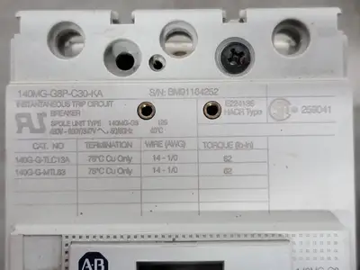 NEW ALLEN-BRADLEY 140MG-G8P-C30-KA