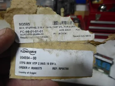 Flowserve 904694-00 Stuffing Box 6" ID 11" Bolt to Bolt New