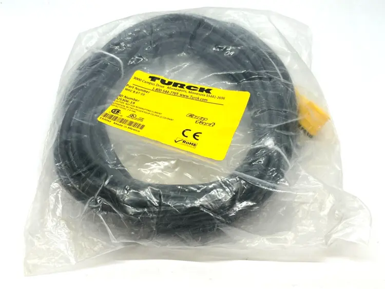 New | in-Stock Turck Eurofast Cordset M12 Female 10M Length U5306-19 Electrical Fittings Michigan US | Maverick Industrial Sales #1391920