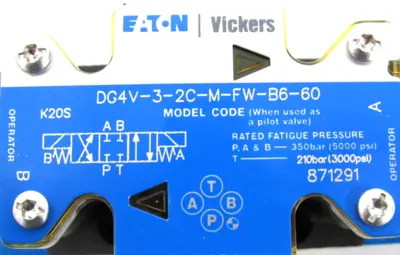 NEW VICKERS DG4V-3-2C-M-FW-B6-30 DIRECTIONAL VALVE 871291 DG4V32CMFWB630