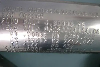 USED Micro Motion CMF025 M319NABZEZZZ