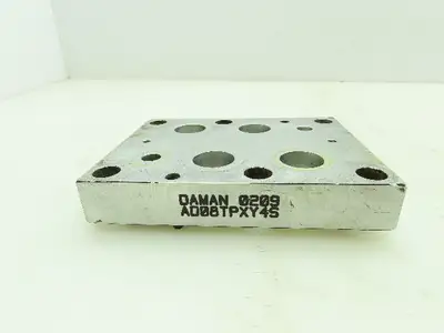 Daman AD08TPXY4S Aluminum Tapping Plate X&Y Ports SAE-4 D08  Lot of 2