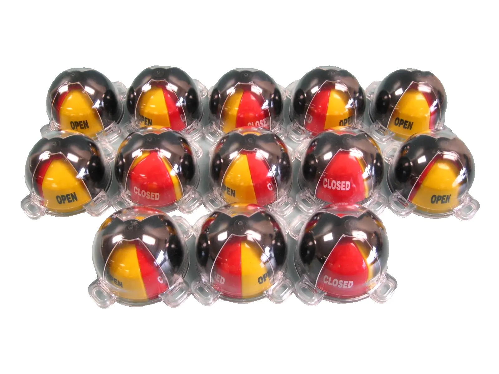 Lot (13) Valve Position Indicator Replacement Beacon w Clear Dome NEW F18