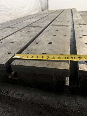 60" X 168" X 9" T-SLOTTED FLOOR PLATE. STOCK # 0416923