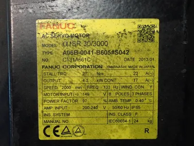 Used FANUC AISR 30/3000 Servo Motors | HGR 24 #730839
