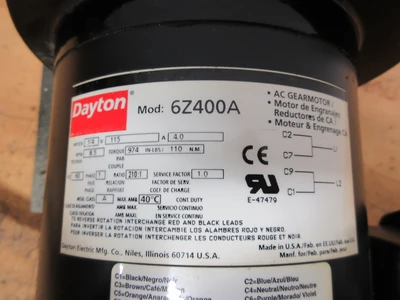 Used DAYTON 6Z400A / 4Z447A Motors (misc) Minnesota US | Machinesused.com #1281221