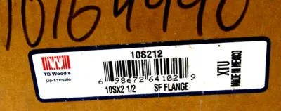 NEW TB WOODS 10S212 SF FLANGE 10SX2 1/2