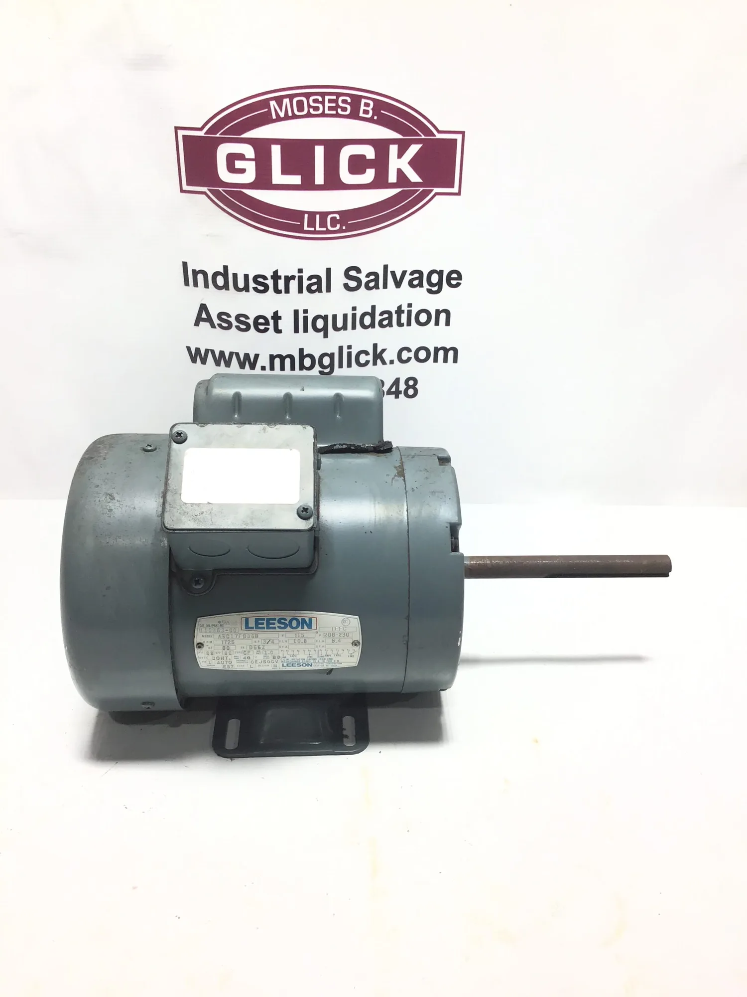 Leeson A6C171B36B Electric Motor 3/4HP