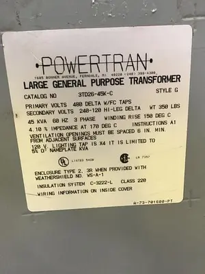 USED POWERTRAN 3TD26-45K-C